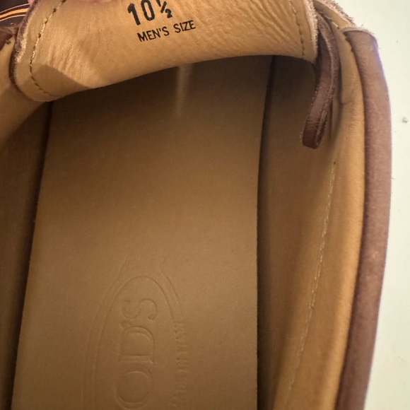 Tod's Tan Leather Slip-On Loafers - Picture 3 of 13